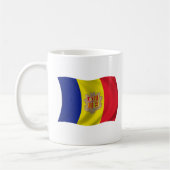 Flagge von Andorra Kaffeetasse (Links)