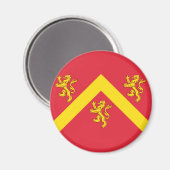 Flagge von Anglesey Magnet (Vorderseite/Rückseite)