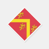 Flagge von Anglesey Napkins Serviette (Ecke)