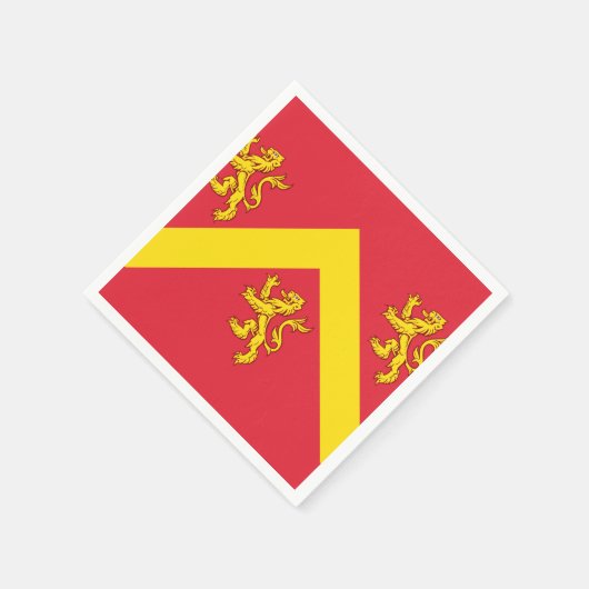 Flagge von Anglesey Napkins Serviette (Ecke)