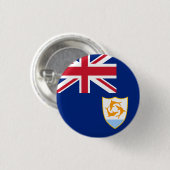 Flagge von Anguilla Button (Vorne & Hinten)