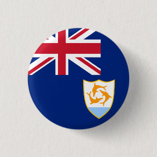 Flagge von Anguilla Button