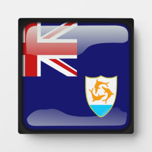 Flagge von Anguilla Fotoplatte