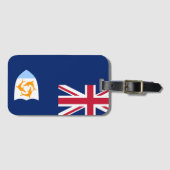 Flagge von Anguilla Gepäckanhänger (Vorderseite (Horizontal))