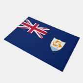 Flagge von Anguilla (Karibik) Fußmatte (Schrägansicht)