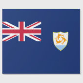Flagge von Anguilla (Karibik) Geschenkpapier (Flach)