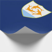 Flagge von Anguilla (Karibik) Geschenkpapier (Ecke)