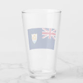 Flagge von Anguilla (Karibik) Glas (Rückseite)