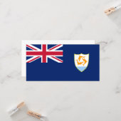 Flagge von Anguilla (Karibik) Karte (Vorderseite/Rückseite Beispiel)