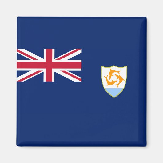 Flagge von Anguilla (Karibik) Magnet (Vorne)