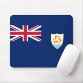 Flagge von Anguilla (Karibik) Mousepad (Mit Mouse)