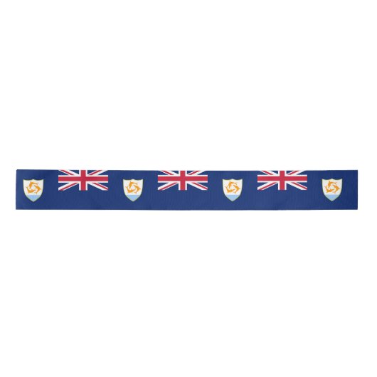 Flagge von Anguilla (Karibik) Satinband (Vorderseite)