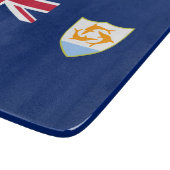 Flagge von Anguilla (Karibik) Schneidebrett (Ecke)