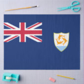Flagge von Anguilla (Karibik) Seidenpapier (Basteln)