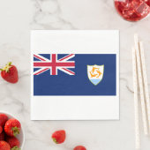 Flagge von Anguilla (Karibik) Serviette (Beispiel)