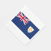 Flagge von Anguilla (Karibik) Serviette (Ecke)