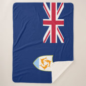 Flagge von Anguilla (Karibik) Sherpadecke (Vorderseite)