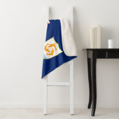 Flagge von Anguilla (Karibik) Sherpadecke (Beispiel)