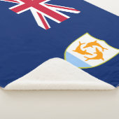 Flagge von Anguilla (Karibik) Sherpadecke (3/4)