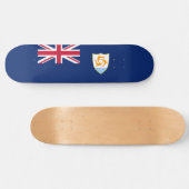 Flagge von Anguilla (Karibik) Skateboard (Horizontal)