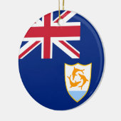 Flagge von Anguilla Keramik Ornament (Links)