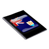 Flagge von Anguilla Notizblock (Rechte Seite)