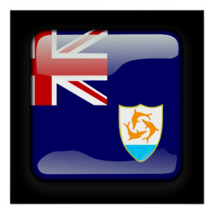 Flagge von Anguilla Poster