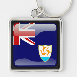 Flagge von Anguilla Schlüsselanhänger