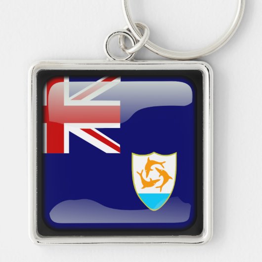 Flagge von Anguilla Schlüsselanhänger (Vorne)