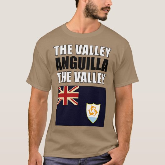 Flagge von Anguilla T-Shirt (Vorderseite)