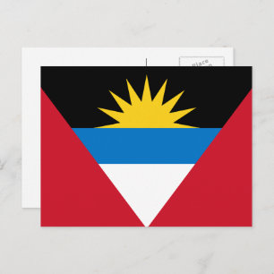 Flagge von Antigua und Barbuda, Antiguan Barbudan Postkarte