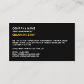 Flagge von Antigua und Barbuda, Antiguan Barbudan Visitenkarte (Rückseite)