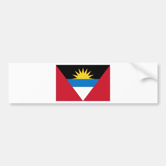 Flagge von Antigua und Barbuda Autoaufkleber (Vorne)