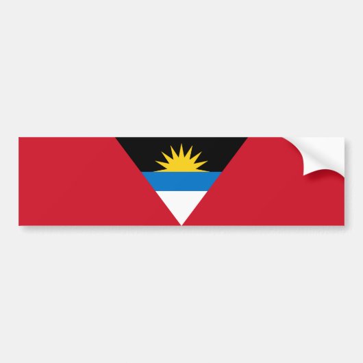 Flagge von Antigua und Barbuda Autoaufkleber (Vorne)