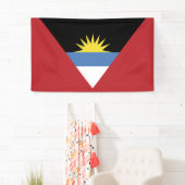 Flagge von Antigua und Barbuda Banner (Insitu)