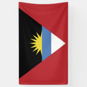 Flagge von Antigua und Barbuda Banner (Vertikal)