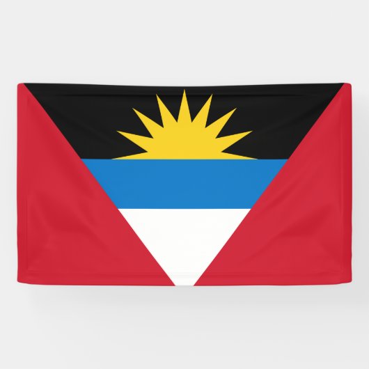 Flagge von Antigua und Barbuda Banner (Horizontal)