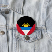 Flagge von Antigua und Barbuda Button (Beispiel)