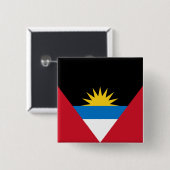 Flagge von Antigua und Barbuda Button (Vorne & Hinten)