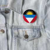 Flagge von Antigua und Barbuda Button (Beispiel)