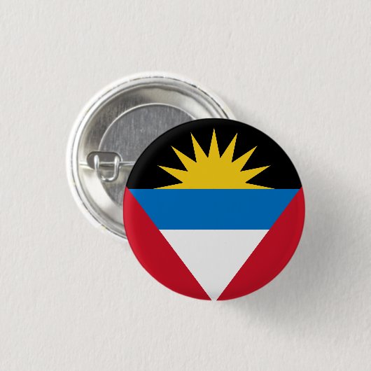 Flagge von Antigua und Barbuda Button (Vorne & Hinten)
