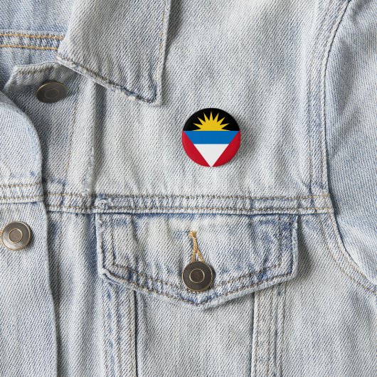 Flagge von Antigua und Barbuda Button (Beispiel)