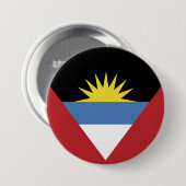 Flagge von Antigua und Barbuda Button (Vorne & Hinten)