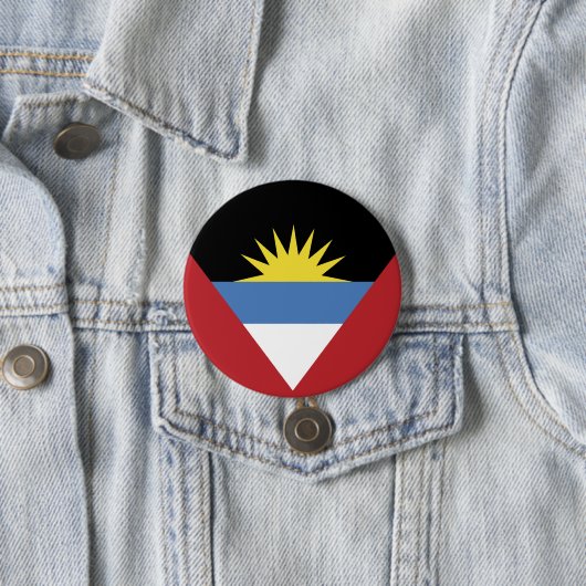 Flagge von Antigua und Barbuda Button (Beispiel)