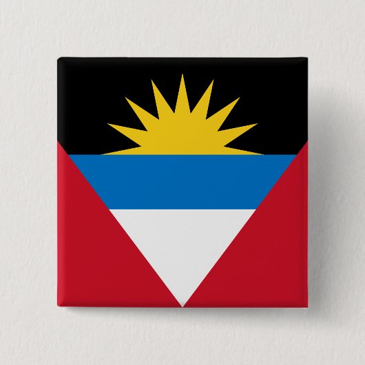 Flagge von Antigua und Barbuda Button (Vorderseite)