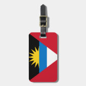 Flagge von Antigua und Barbuda Easy ID Gepäckanhänger (Vorderseite vertikal)