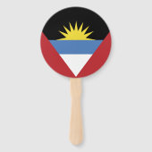 Flagge von Antigua und Barbuda Fächer (Vorderseite)