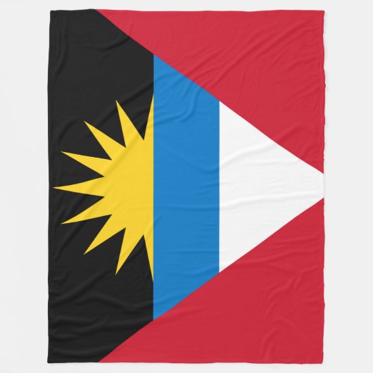 Flagge von Antigua und Barbuda Fleecedecke (Vorderseite)