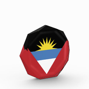 Flagge von Antigua und Barbuda Fotoblock