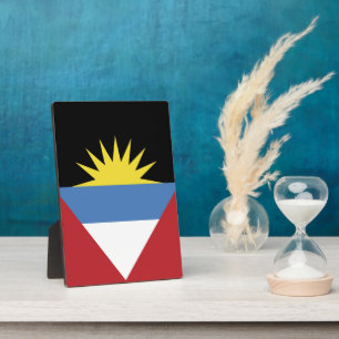 Flagge von Antigua und Barbuda Fotoplatte